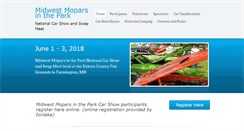 Desktop Screenshot of moparsinthepark.com