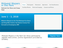 Tablet Screenshot of moparsinthepark.com